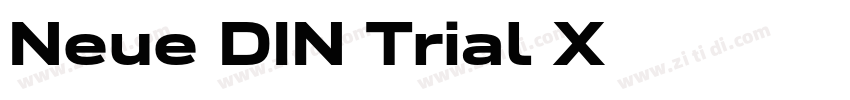 Neue DIN Trial X字体转换